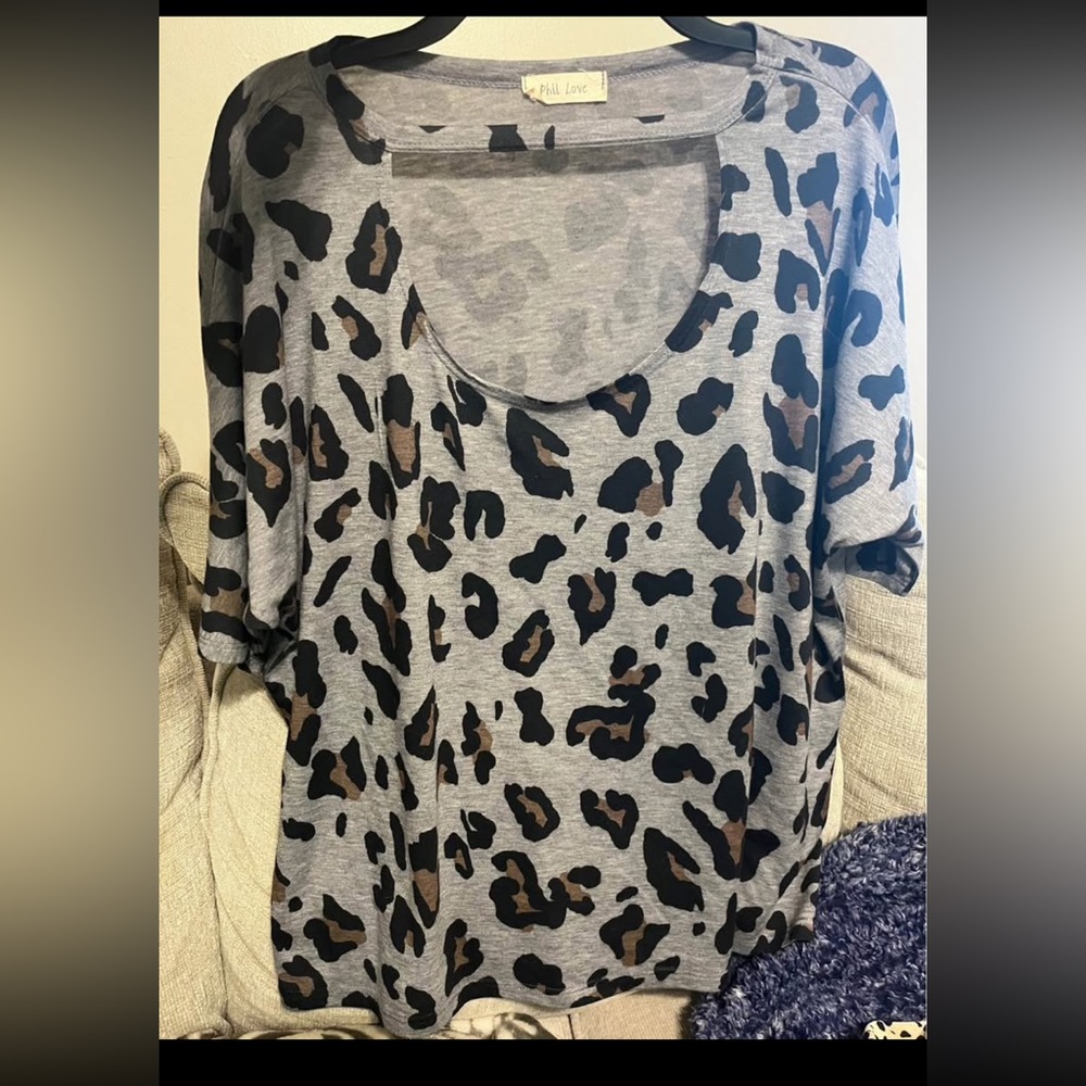 Leopard Print Women's Top